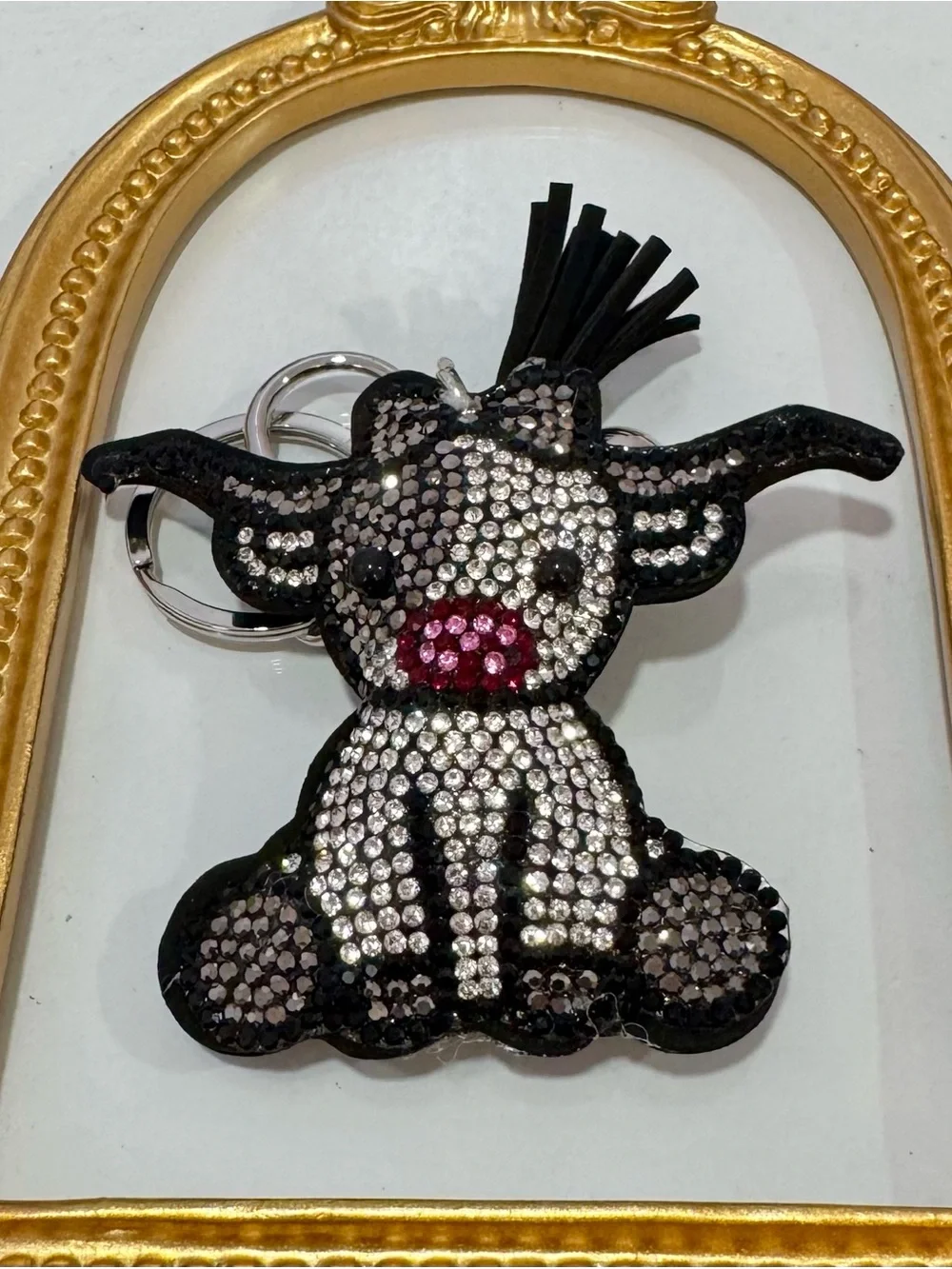 New Gray Baby Longhorn Keychain/Bag Charm